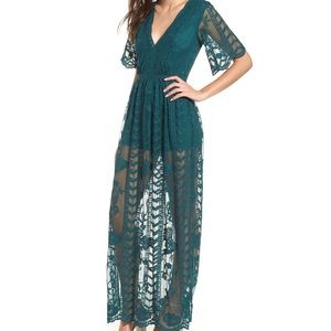 Socialite Lace Overlay Romper